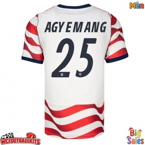 United States Patrick Agyemang #25 Replica Home Stadium Shirt World Cup 2026 Short Sleeve